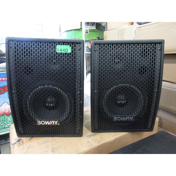 2 New Boway BW-8801B Speakers - No Box