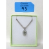 Image 2 : Green Amethyst & Diamond Pendant