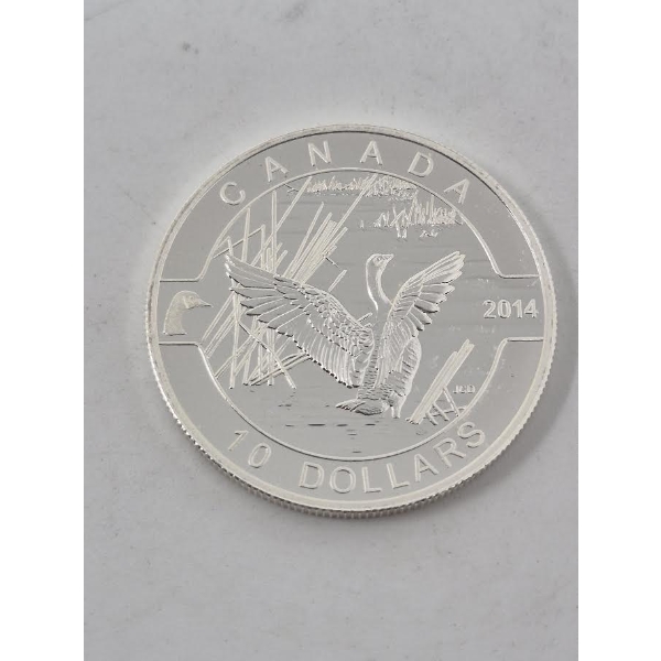1/2 Oz .9999 Silver 2014 Canada Goose Coin