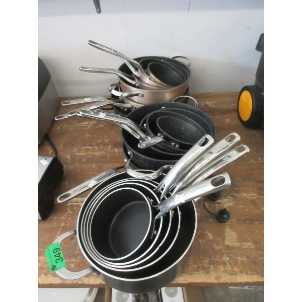 16 Assorted Lagostina & The Rock Cookware 