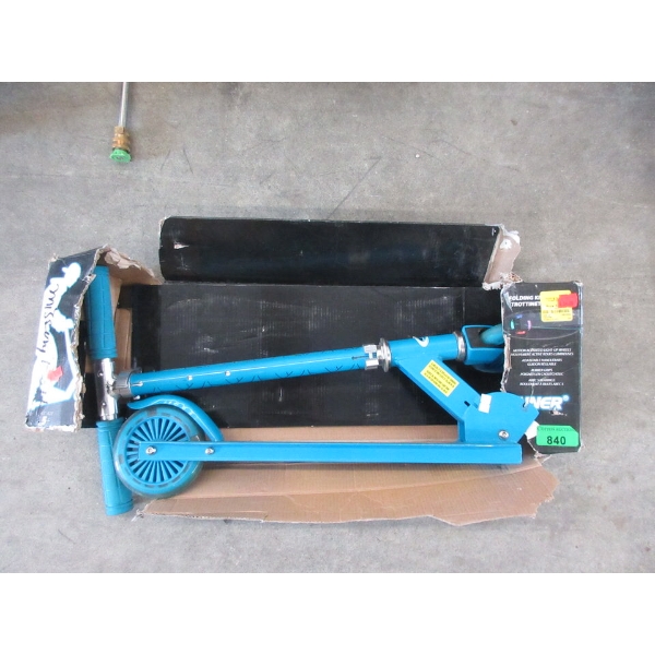 Children's Blue Folding Kick Scooter
