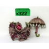 Image 1 : Heidi Daus Wide Cuff Bracelet & Umbrella Brooch - Preowned