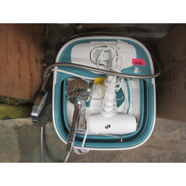 Blow Dryer, Hand Held Shower and Foot Bath