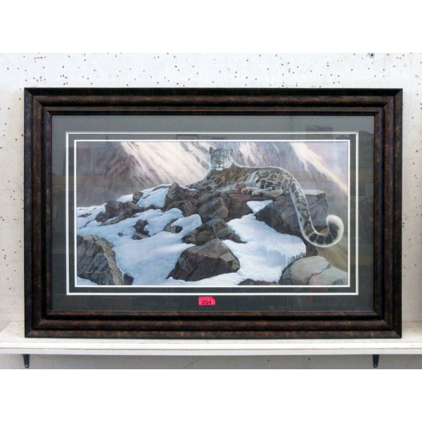 Russell Cobane Ltd. Edition Framed Leopard Print