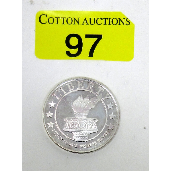 1 Troy Oz .999 Silver Liberty Round