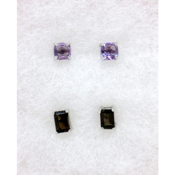 2 Pairs New Gemstone Earrings 