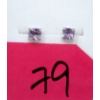 Image 1 : New Sterling Silver Amethyst Stud Earrings 
