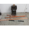 Image 1 : Nun Chucks, Wood Practice Swords, Stool & More