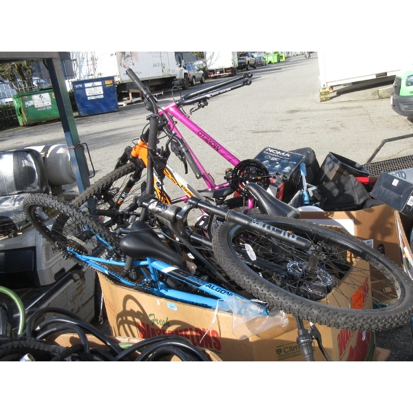 Skid of Customer Return Bikes & Parts - As Is