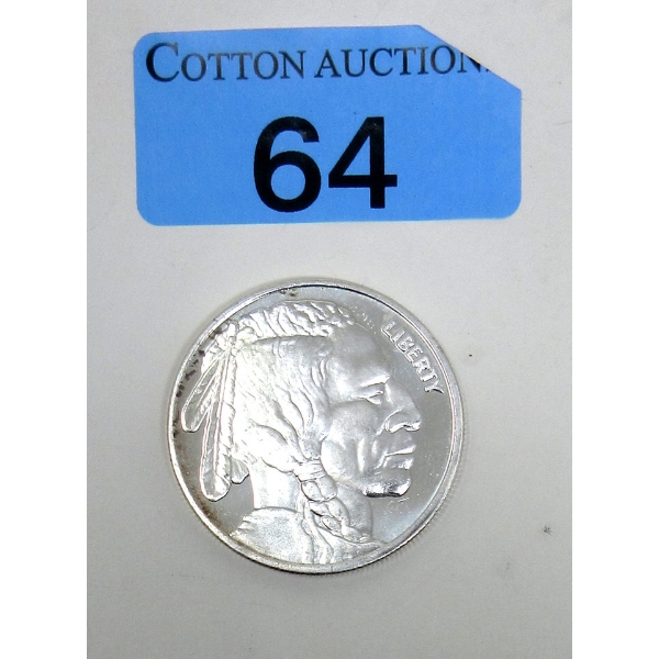 1 Oz .999 Silver Buffalo/ Indigenous Round 