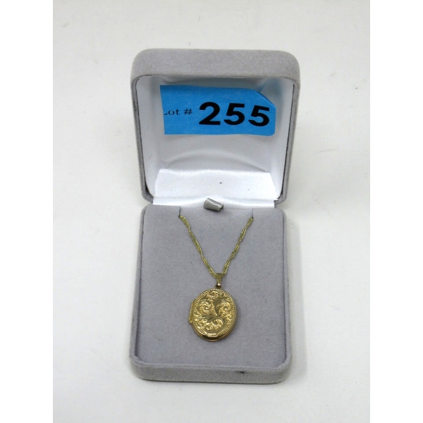 10 KT Gold Locket Necklace - Preowned