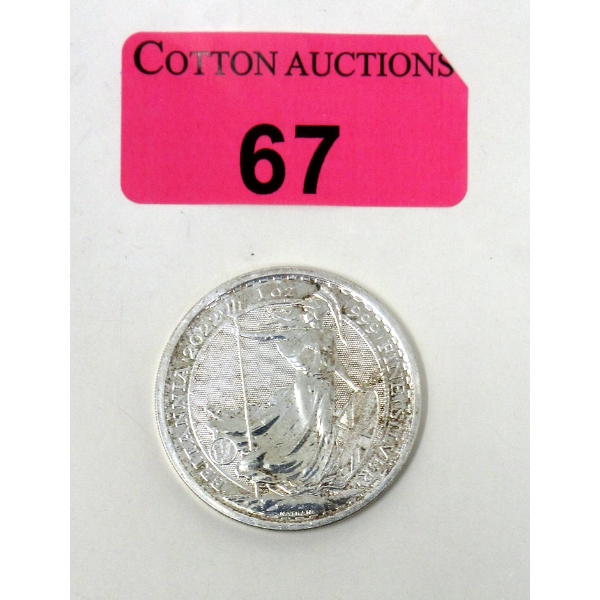 1 Oz .999 Silver 2022 Britannia Coin 