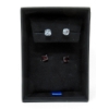 Image 2 : 2 New Pairs Sterling Silver 1 CTW Gemstone Earrings