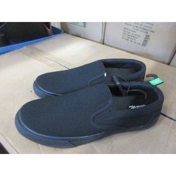 4 New Pairs of Men's Black Slip On Shoes