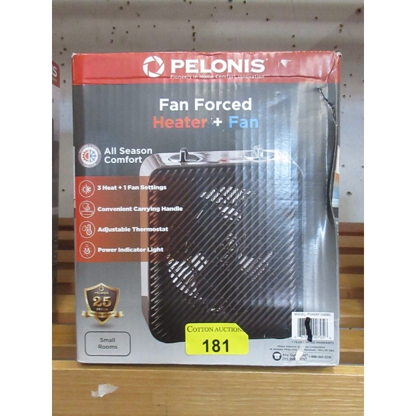 Pelonis Compact Fan Forced Heater + Fan
