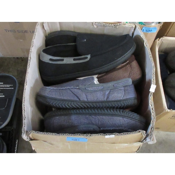 Box of Assorted Men's & Ladies Slippers