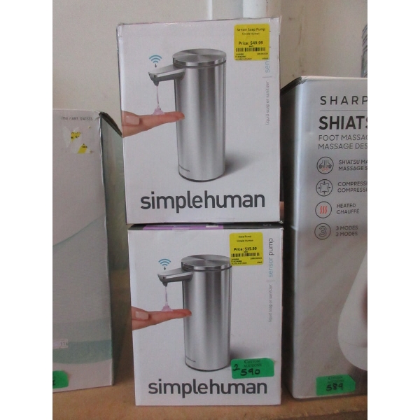 2 Simple Human Touchless Soap Pumps