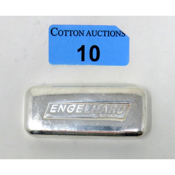 10 Oz .999+ Silver Australia ENGELHARD Bar 