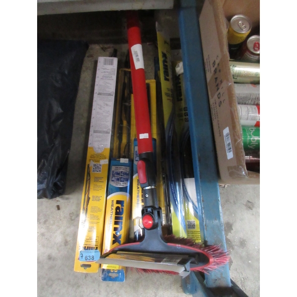 Snow/Ice Scraper & 6 Assorted Windshield Wipers