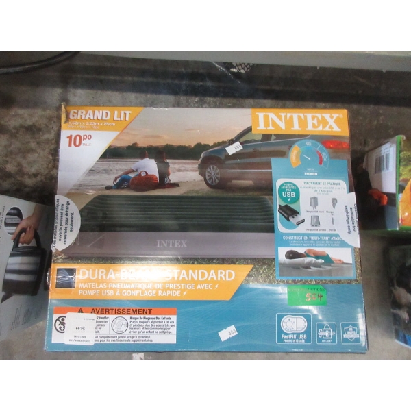 Intex Queen Size Inflatable Dura-Beam Mattress