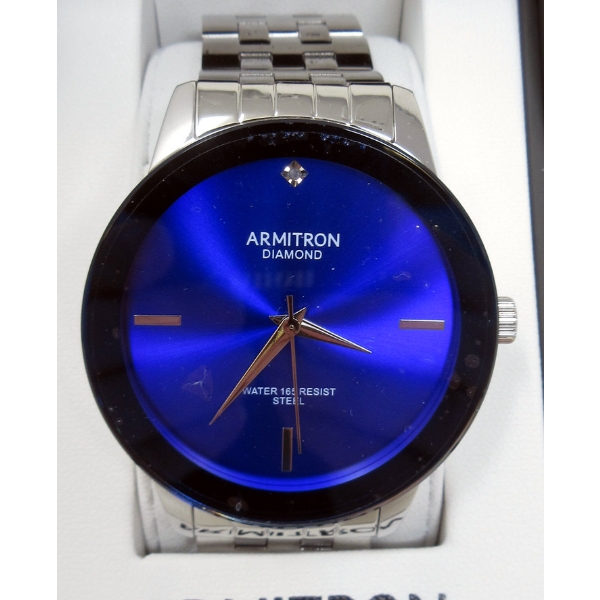 Men's New Armitron Genuine Diamond Dial Watch