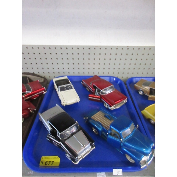 4 Diecast 1:24 Scale Model Vehicles 