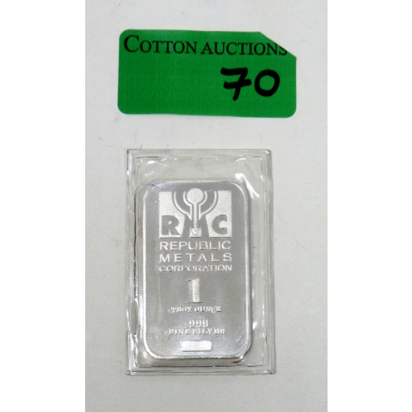 1 Oz .999 Silver RMC Bar 