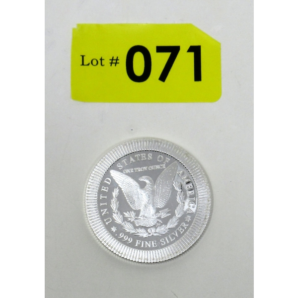 1 Oz .999 Silver E.Pluribus.Unum Round 