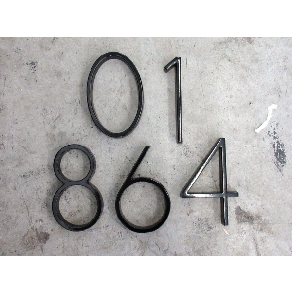 70+ Assorted 5  to 6  Metal House Numbers 