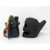 Image 2 : 2 Mayan 4" Tall Baked Pottery Whistles 