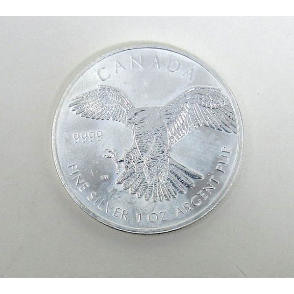1 Oz .9999 Silver 2014 Peregrine Falcon Coin 