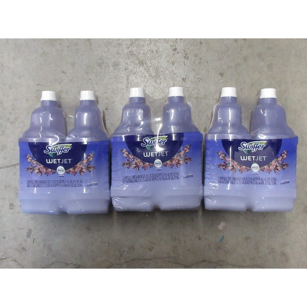 3 Packs of 2 Swiffer Wet Jet Refills - Febreze Lavender