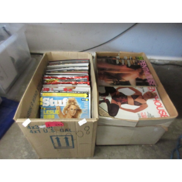 2 Boxes of Assorted Adult Magazines