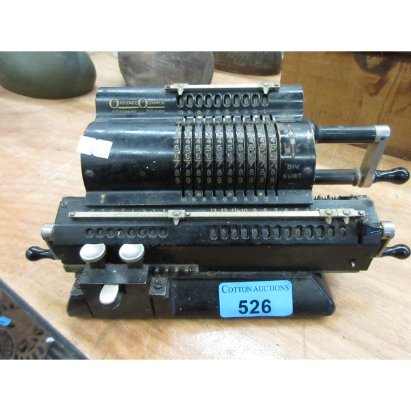 Antique Original Odhner Hand Crank Calculator