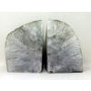Image 1 : Polished Brazilian Crystal Agate Bookend Set