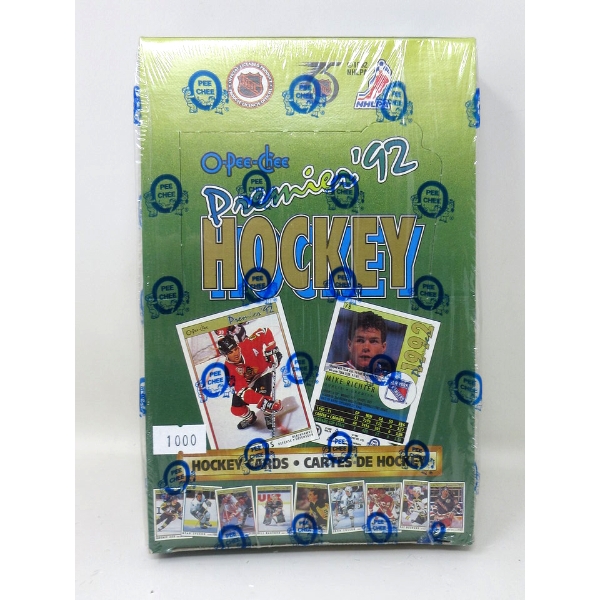 Box of O-Pee-Chee Premium 1992 Hockey Cards
