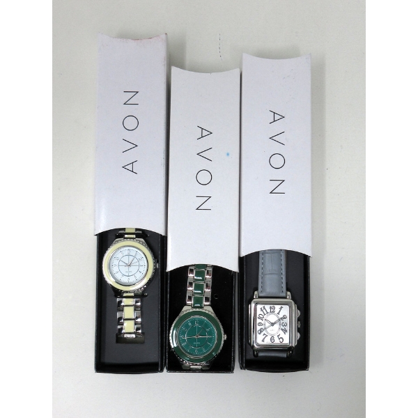 3 New Women's Avon Watches in Original Boxes