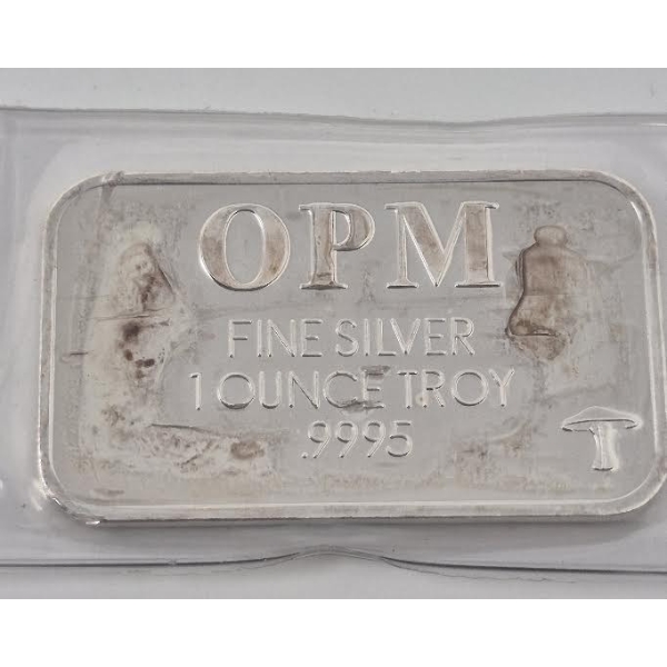 1 Oz .9995 Silver OPM Metals Bar 