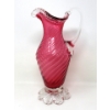 Image 1 : MCM Pink to Clear Hand Blown Glass Pitcher