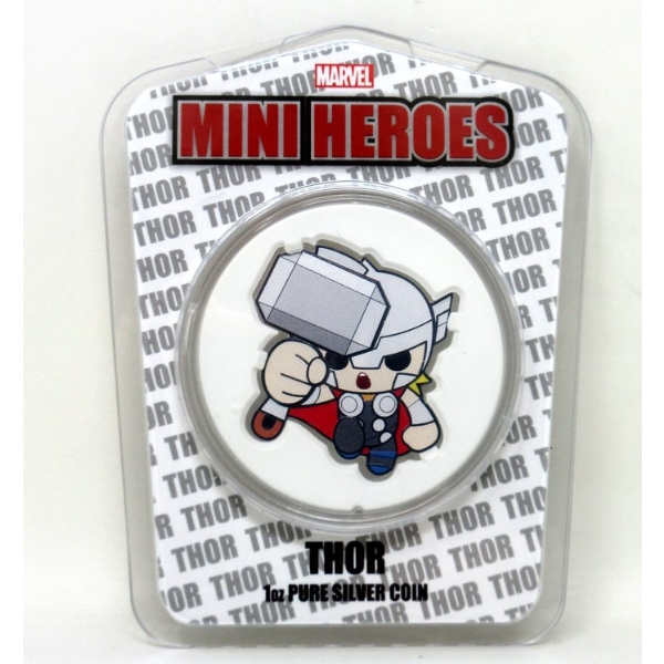 Limited Edition 1 Oz .999 Silver 2021 Marvel Mini Heroes Thor Coin 