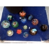 Image 1 : 12 Assorted Art Glass Orbs and Eggs