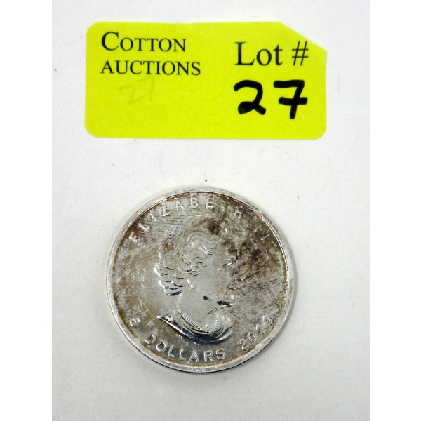 1 Oz .9999 Silver 2011 Maple Leaf Coin 