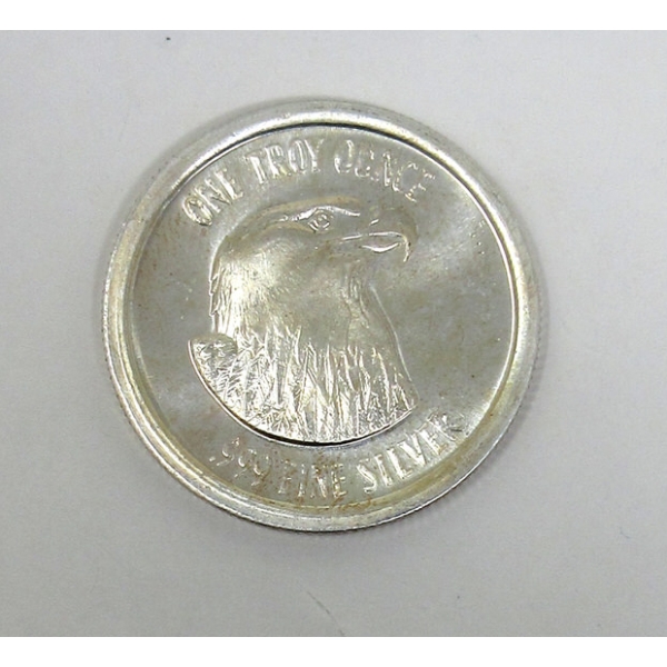1 Oz .999 Silver Bald Eagle Round 