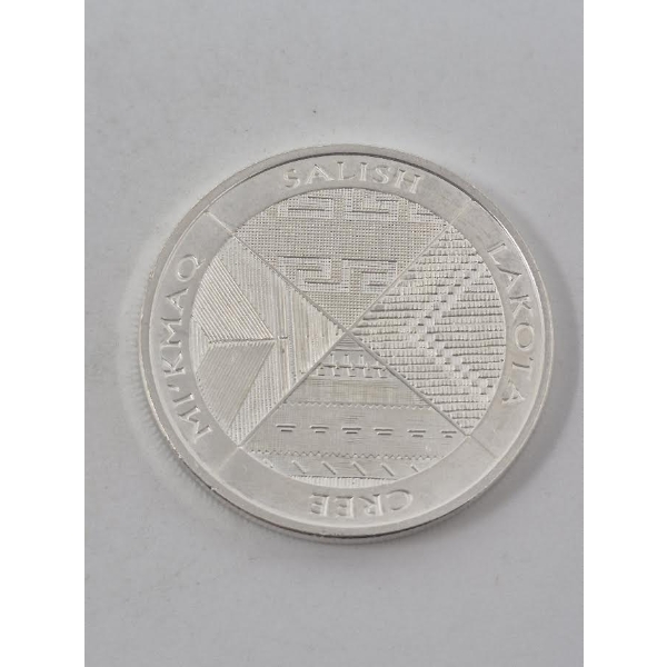 1 Oz .999 Silver First Nations Bullion Round 