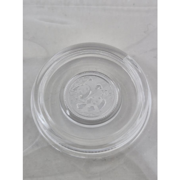 1 Gram .999 Fine Platinum 40th Anniversary Panda Coin 