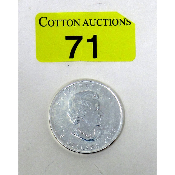 1 Oz .9999 Silver 2013 Maple Leaf Coin 