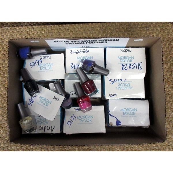 Box of 40 Taylor Morgan Spa Nail Polishes