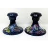 Image 1 : Pair of Moorcroft Candlesticks - 3.5" tall 