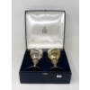 Image 1 : Pair of Large Silver Plated Birks Goblets in Case