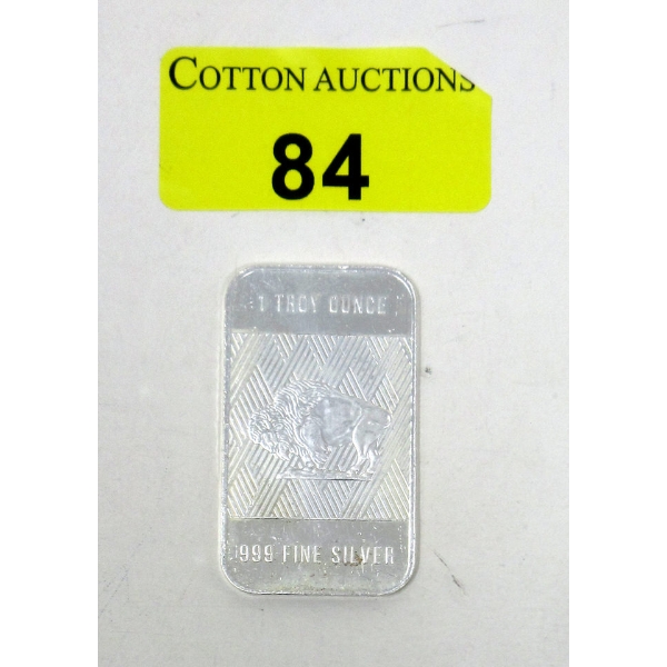 1 Oz .999 Silver Liberty 2-Sided Art Bar 